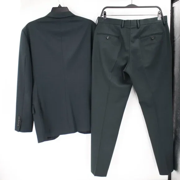 J Crew Suit Mens 36S 32x30 Ludlow Slim Fit Wool Two Piece Vitale barberis Green - Picture 2 of 16